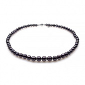 Ожерелье из черного морского жемчуга (Южный Китай). Жемчужины 5-9,5 мм