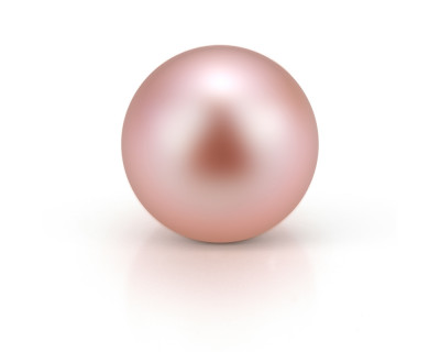 Жемчужина круглая розовая пресноводная 8,5-9 мм. Качество наивысшее