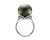 Кольцо из серебра с черной морской Таитянской жемчужиной 14-16 мм