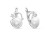 Серьги из серебра c белыми речными жемчужинами 7,5-8 мм