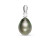 Кулон из серебра с черной морской Таитянской жемчужиной 12-12,5 мм