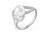 Кольцо из белого золота с белой речной жемчужиной 8,5-9 мм