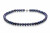 Ожерелье из черного круглого речного  жемчуга. Жемчужины 7-7,5 мм