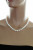 Ожерелье из белого круглого морского жемчуга Акойя (Япония). Жемчужины 9-9,5 мм
