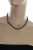 Ожерелье из черного круглого речного жемчуга. Жемчужины 4,5-5 мм