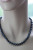 Ожерелье из черного круглого речного  жемчуга. Жемчужины 7-7,5 мм