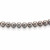 Ожерелье из серого круглого речного жемчуга. Жемчужины 7-7,5 мм