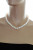 Ожерелье из белого круглого морского жемчуга Акойя (Япония). Жемчужины 8-8,5 мм