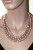 Ожерелье 3-рядное "микс" из рисообразного речного жемчуга. Жемчужины 10-11 мм