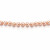Ожерелье из розового круглого речного жемчуга. Жемчужины 7-7,5 мм
