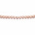 Ожерелье из лавандового речного круглого жемчуга. Жемчужины 7-7,5 мм