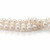 Ожерелье 3-рядное из белого речного жемчуга. Жемчужины 7,5-8,5 мм