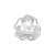 Кулон "Цветок" из серебра с белой речной жемчужиной 9,5-10 мм