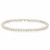 Ожерелье из белого круглого морского жемчуга Акойя (Япония). Жемчужины 7-7,5 мм