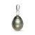 Кулон из серебра с черной морской Таитянской жемчужиной 10-10,5 мм