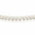 Ожерелье из белого круглого речного жемчуга. Жемчужины 7-7,5 мм