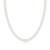Ожерелье из белого сплющенного речного жемчуга. Жемчужины 5 мм