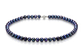 Ожерелье из черного морского круглого жемчуга (Южный Китай). Жемчужины 8-8,5 мм