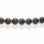 Ожерелье из черного пресноводного жемчуга со стразами. Жемчужины 12-13 мм