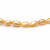 Ожерелье из золотого барочного речного жемчуга. Жемчужины 10-11 мм