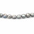 Ожерелье из серого барочного речного жемчуга. Жемчужины 12-13 мм