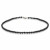 Ожерелье из черного круглого речного жемчуга. Жемчужины 5-5,5 мм