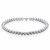 Ожерелье из серебристого круглого речного жемчуга. Жемчужины 8,5-9,5 мм