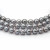 Ожерелье 3-рядное из серебристого рисообразного речного жемчуга 10-11 мм
