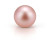 Жемчужина розовая круглая пресноводная 9,5-10 мм. Качество наивысшее
