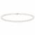 Ожерелье из белого круглого морского жемчуга Акойя (Япония). Жемчужины 6-6,5 мм. Класс ААА